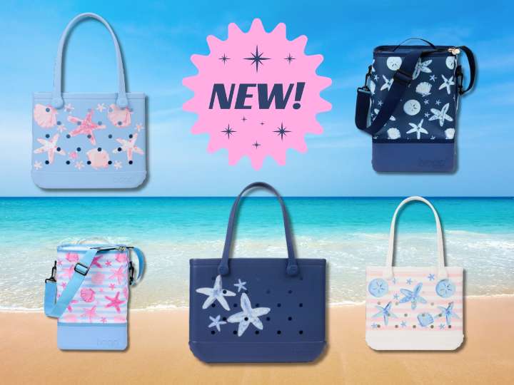 These new Bogg Bags are giving major ‘The Summer I Turned Pretty’ vibes with their beachy designs