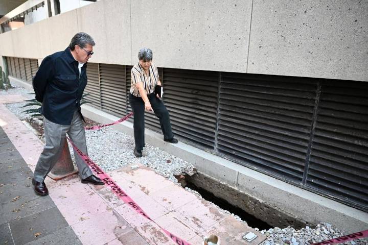 Además del socavón, intensas lluvias dañan oficinas en Cámara de Diputados