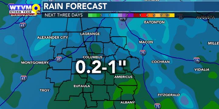Scattered showers and storms to start workweek