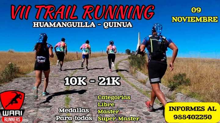 Anuncian “VII edición de trail running”