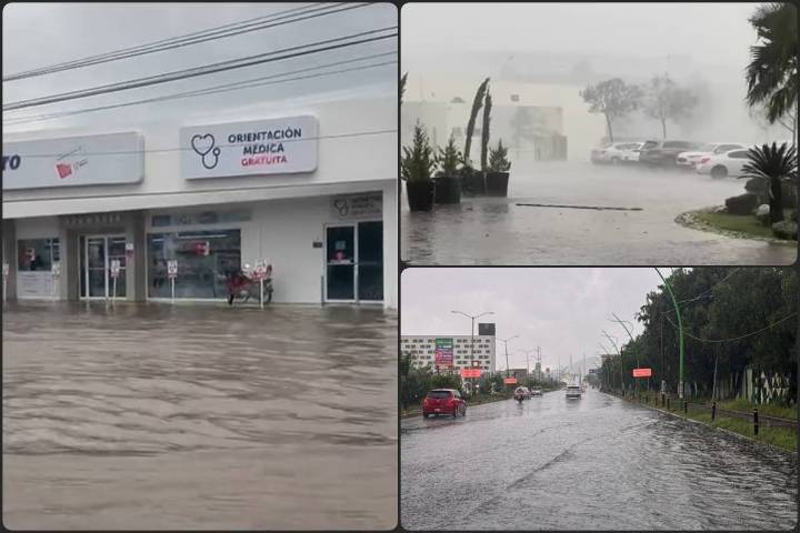 Intensa lluvia causa estragos este domingo en Pachuca