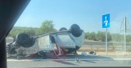 Un aparatoso accidente en la A-316 deja múltiples heridos