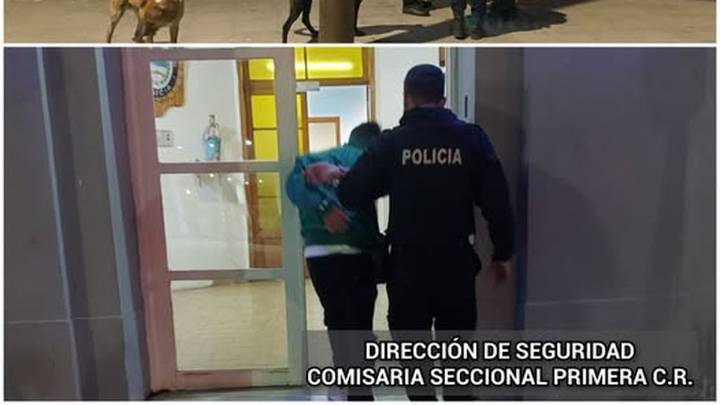 Rompió la vidriera de un local en San Martín al 500