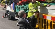 'I can't believe it': 'Brian Potter' kicked off over a sinkhole on his street