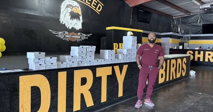 Dozens of students get new shoes during "Laced With Love" giveaway