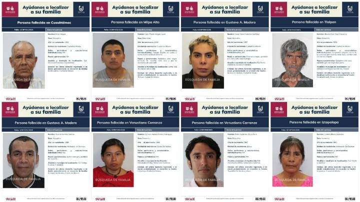 Publican fotoboletines de personas fallecidas no reclamadas en CDMX
