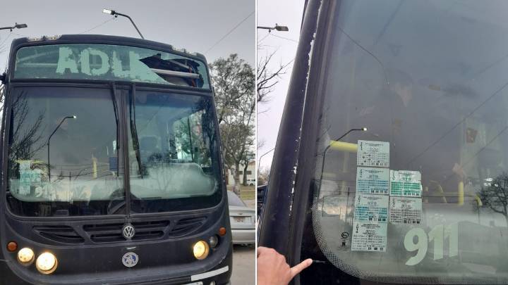 Apedrearon en Circunvalación a un colectivo de la Policía de Santa Fe que trasladaba detenidos