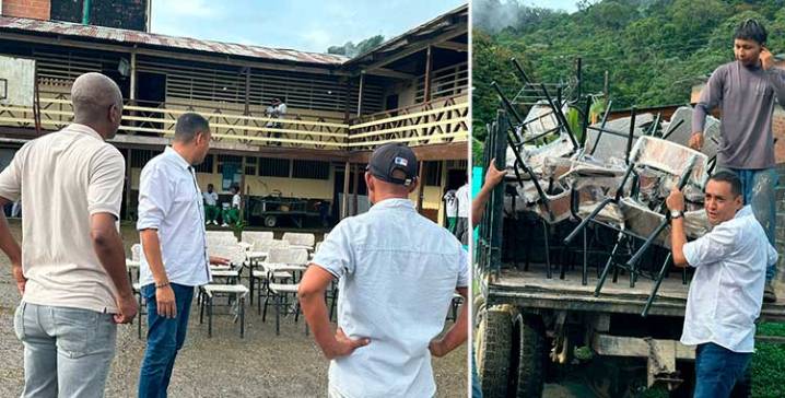 Bahía Solano: personería municipal entregó pupitres a la Institución Educativa Luis López de Mesa