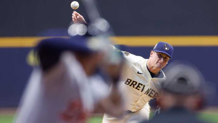 Here's our best photos of Brewers pitcher Quinn Priester in 2025