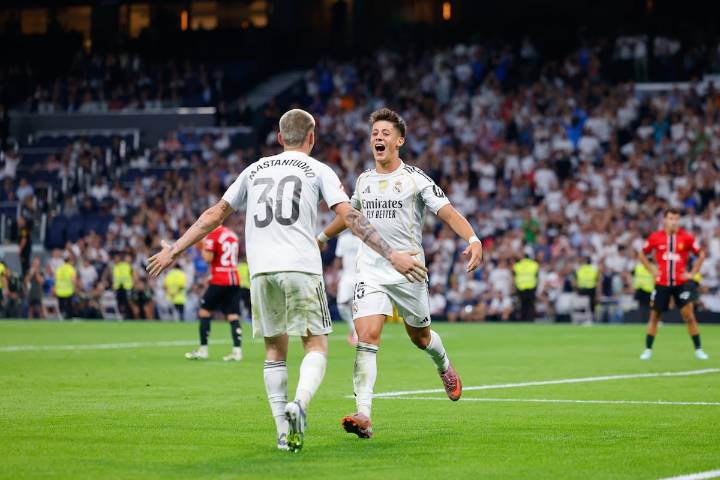 El Madrid gana en un minuto al Mallorca