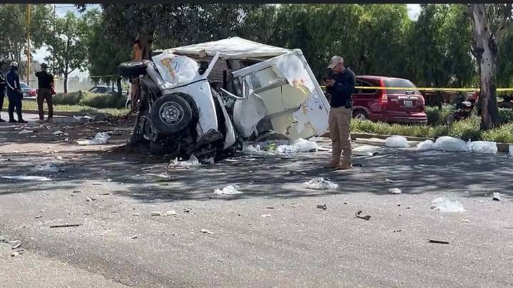Accidente en la 45 Sur: Joven trabajador muere tras impactarse contra un árbol y otra camioneta