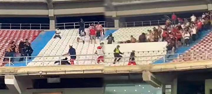 Tres hinchas del Bucaramanga resultaron heridos con cuchillo en el 'Metro'