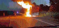 Truck full of ribeye steaks goes up in flames on Missouri highway