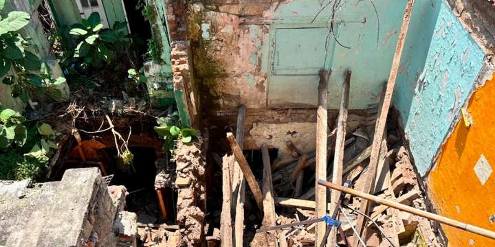 Colapsa parte de un inmueble en la colonia Guerrero de CDMX; no se reportan heridos