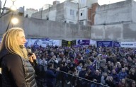 En pleno escándalo por coimas, Karina reapareció en campaña: “Vinimos para que no roben más”