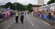 Three arrests at Falkirk asylum hotel protests as groups faced off