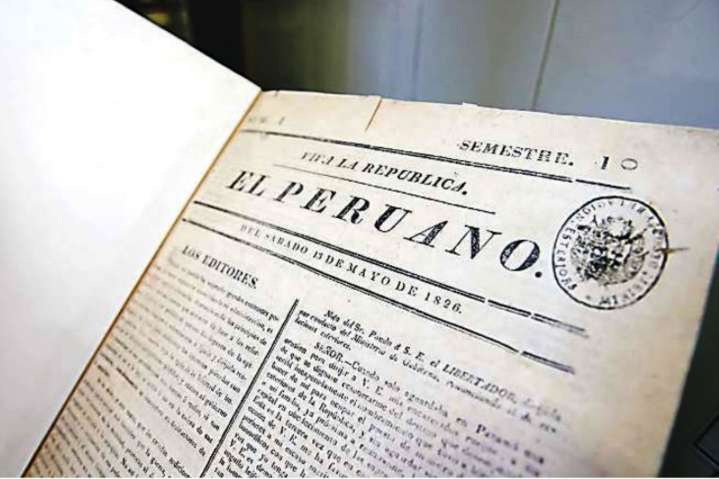 Mañana se inicia ciclo de conferencias por los 200 años del Diario Oficial El Peruano