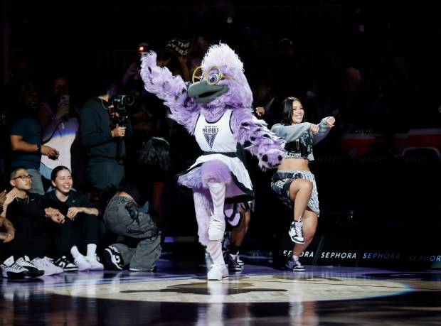 How does Violet, the Valkyries’ new talisman, compare to other WNBA mascots?