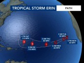 Tropical Storm Erin forms, could be hurricane in Caribbean by end of the week