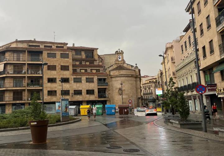 La primera tormenta del verano empapa Salamanca