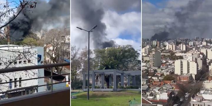 Incendio en Caballito: un galpón ferroviario quedó envuelto en llamas que alcanzaron los cuatro metros