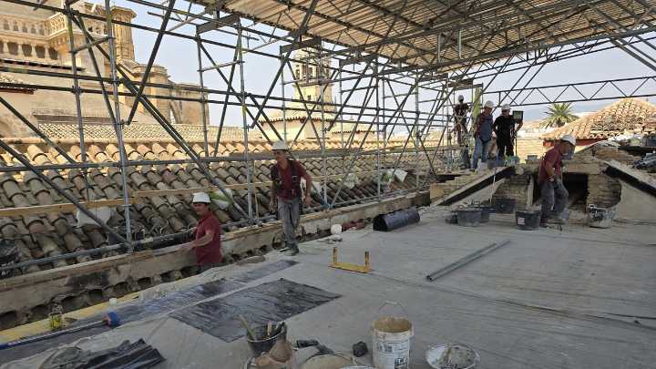 Así avanza la intervención en la Mezquita-Catedral de Córdoba tras el incendio