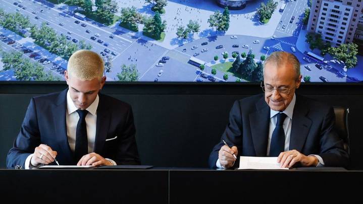 Florentino Pérez a Mastantuono: "Di Stéfano estaría orgulloso de este momento"