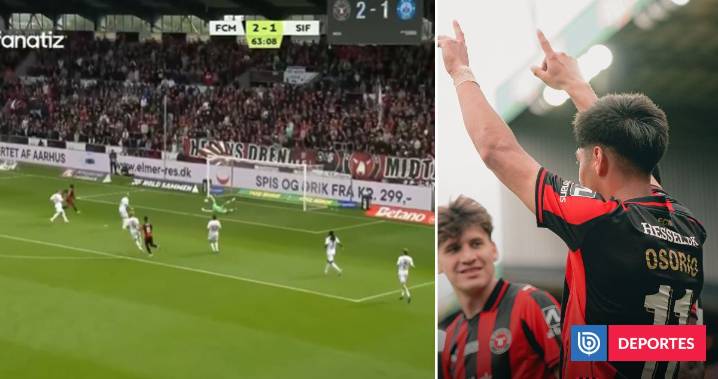 Darío Osorio otra vez vital en Midtjylland: anotó golazo en triunfo ante el Silkeborg por Superliga