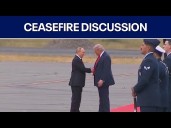 President Trump and Vladimir Putin meet in Alaska to talk about ceasefire