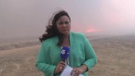 El incendio de León y la reacción in extremis de Noemí, la reportera de Informativos Telecinco