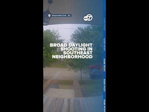 Shooting caught in broad daylight in Southeast, DC