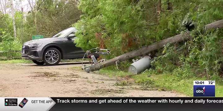 Northern Door County cleaning up after strong storms on Saturday