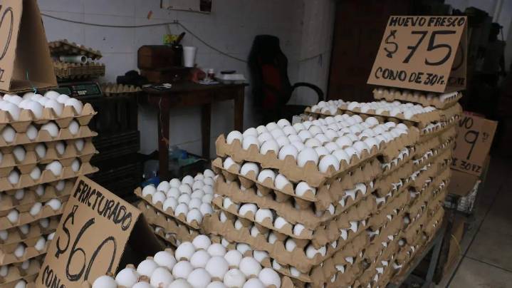 Cono de huevo llega a 90 pesos e impacta en precios de comidas en restaurantes y fondas