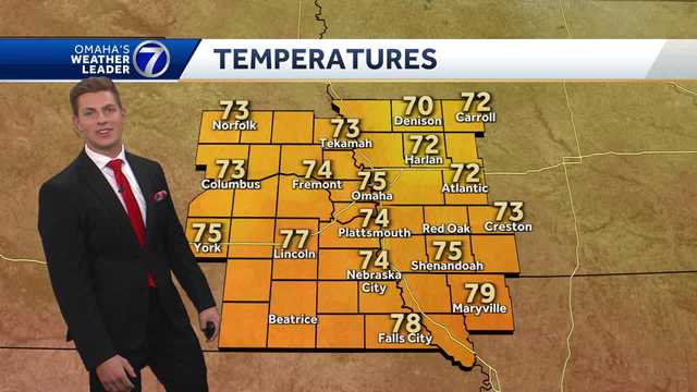Very comfortable stretch ahead, chance for a few showers Sunday morning
