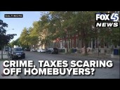 Baltimore homeowners trapped: crime and high taxes scare off potential buyers