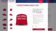 A Bad Sign? Trump Holds Blowout Clearance Sale On MAGA Hats