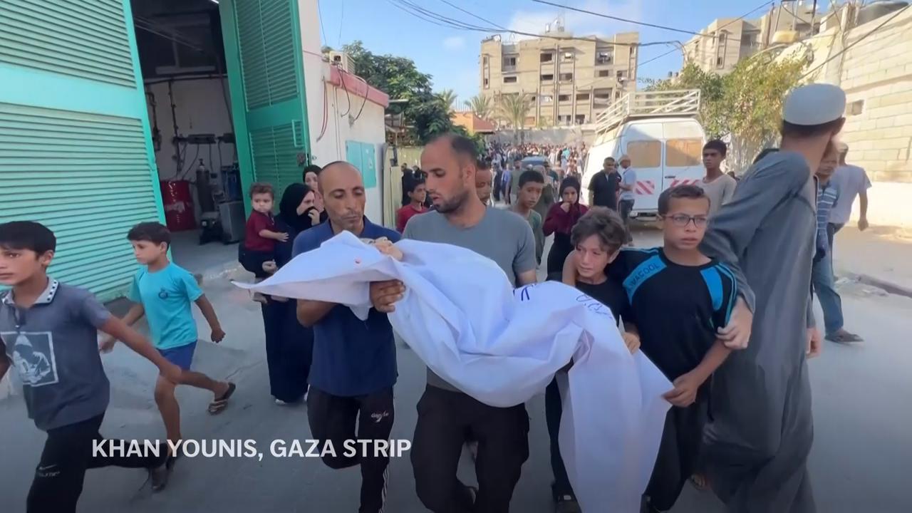 At least 14 people killed in southern Gaza overnight, hospital officials say