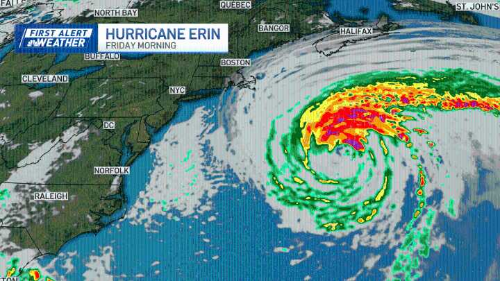 Hurricane Erin path, here’s latest updates in New England