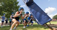 Photos: Newman football takes the practice field
