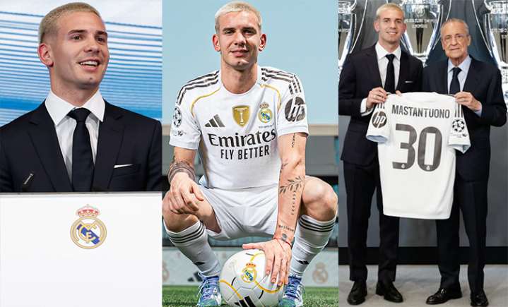 Franco Mastantuono fue presentado en el Real Madrid y enamoró a todos con su look y con su facha: "El más lindo y elegante"