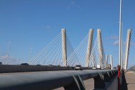 Motorcycle and truck collision on Goethals Bridge sends two to hospital