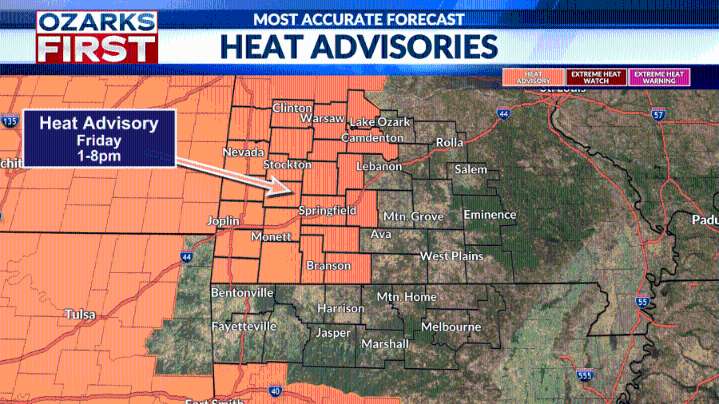 Heat Advisory issued as face hottest temperatures of the year