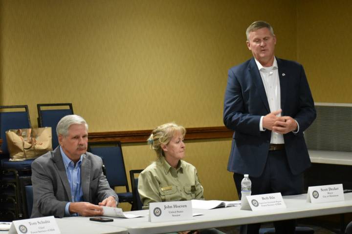 Sen. Hoeven, Forest Service, meet with local ranchers in Dickinson