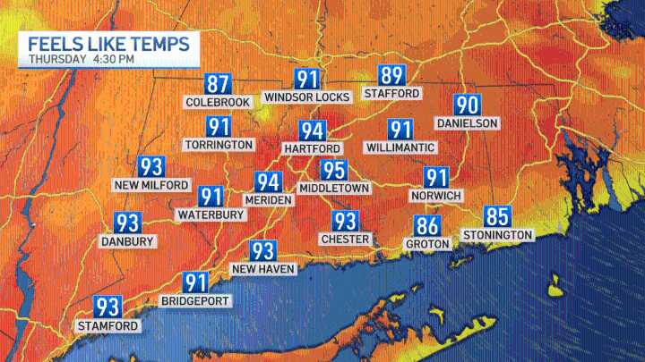Today will be hazy and humid with chance of rain this afternoon