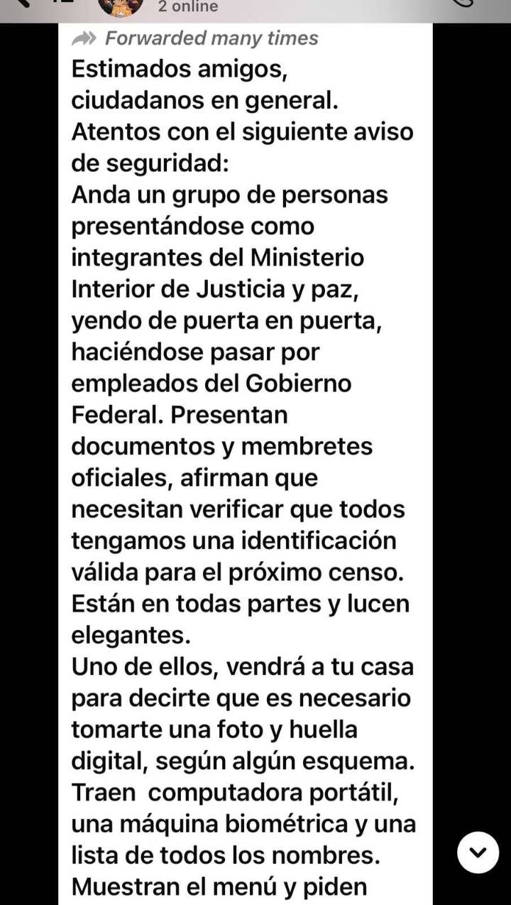Alertan en redes sociales sobre prácticas fraudulentas de falsos funcionarios de gobierno