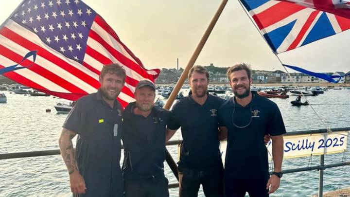 Charity rowers return after completing record attempt Atlantic crossing