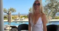 Claudia Schiffer Slips Into Flirty Swimsuit for Birthday in New Photos
