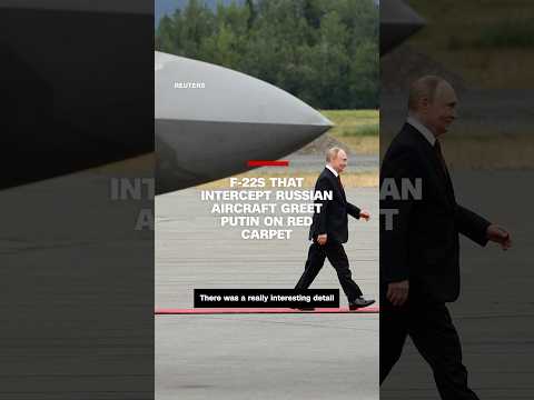 F-22s that intercept Russian aircraft greet Putin on red carpet