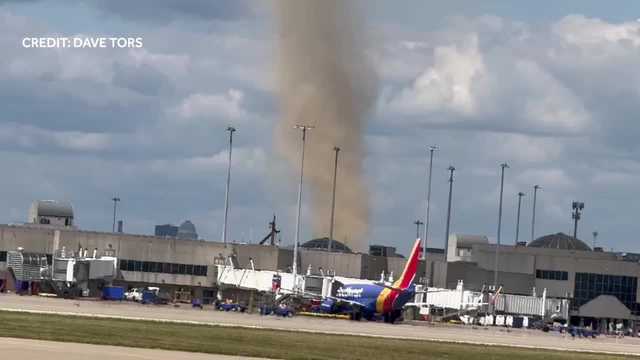 VIDEO | Dust devil—so big it could be seen for miles—forms at Louisville fairgrounds