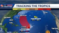 Two tropical systems forming behind Hurricane Erin
